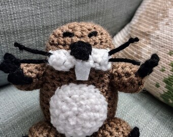 Monty Mole Amigurumi Plushie