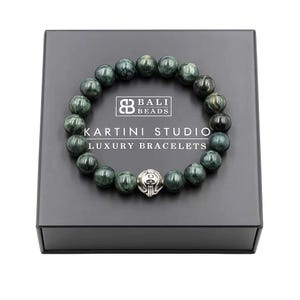 Jade Bracelet, Bead Bracelets Men, Men&#39;s Bracelet, Bracelet for Men, Jade Bracelet Men. Jade and Silver Bracelet, Bracelet Man