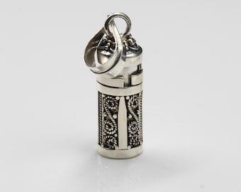 アンティーク　香水 ボトル　スターリングシルバー　銀製 アンティーク純銀細工製品香水瓶STERLINGSILVERスターリングシルバー