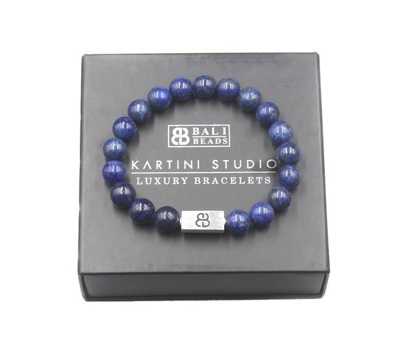 Mens lapis bracelet clearance