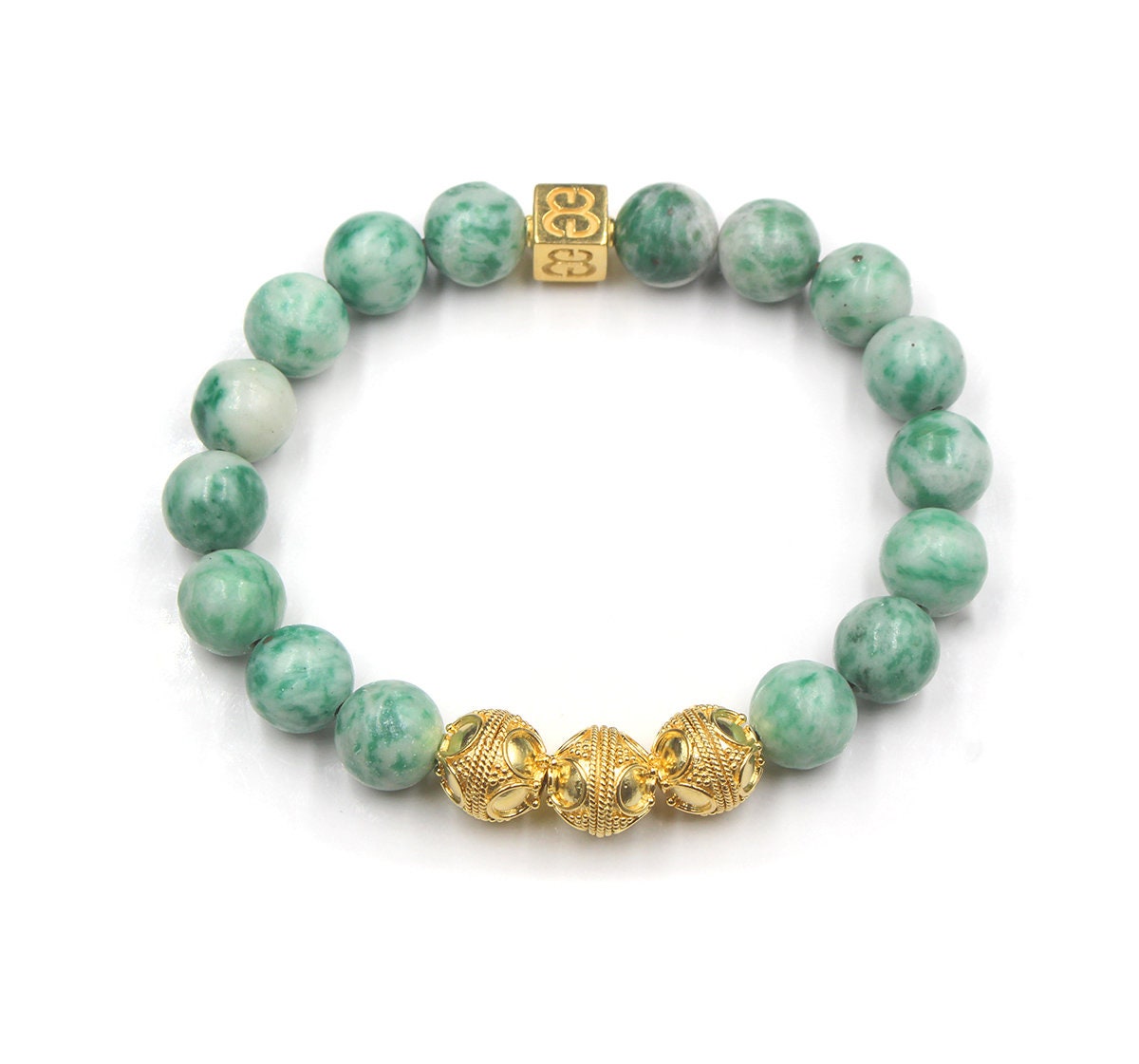 Emerald-Green Agate Bracelet | In stock! | Lucleon
