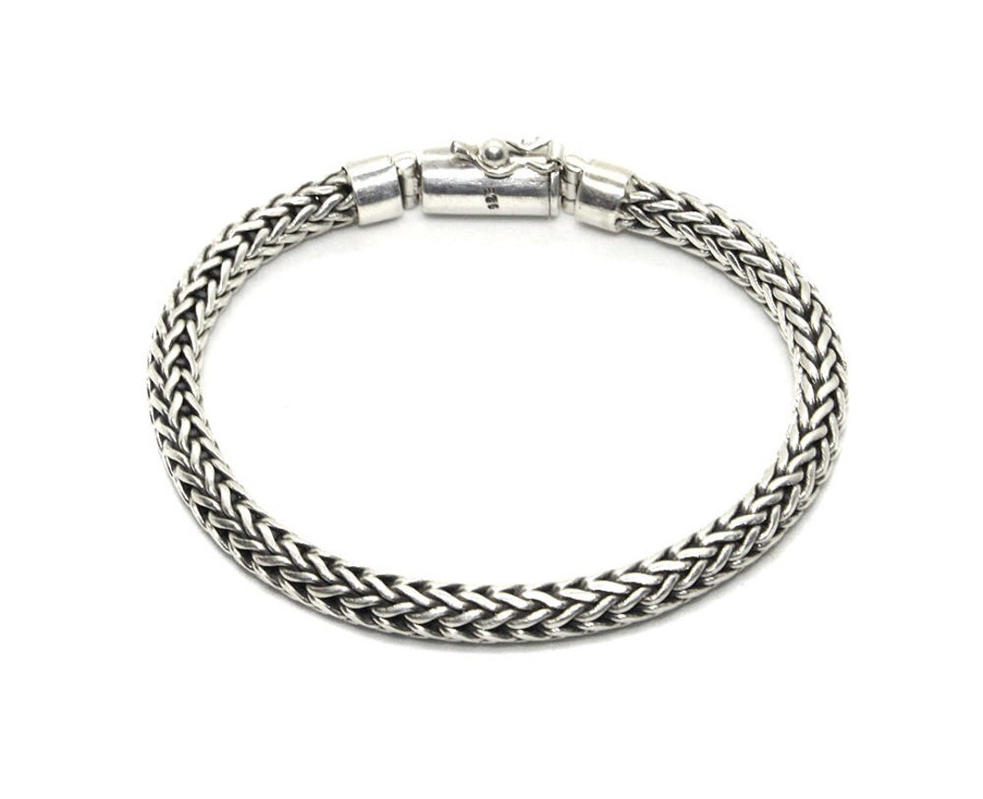 Buy Sterling Silver Chunky Bracelet for Men, Mens Bracelet, Heavy Chain  Bracelet, Mens Silver Bracelet Oxidized, Gift for Men, Boyfriend Gift  Online in India - Etsy