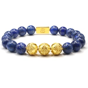 Lapis Lazuli Bracelet, Men&#39;s Bracelet, Bead Bracelet Man, Men&#39;s Lapis Lazuli Bracelet, Men&#39;s Luxury Bracelet, Men&#39;s Blue Beads Bracelet