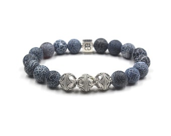 Cadena De Los Hombres Crown Lion Classic 8 Mm Cuentas De Y Cadena De Los Hombres Crown Lion Classic 8 Mm Cuentas De Y