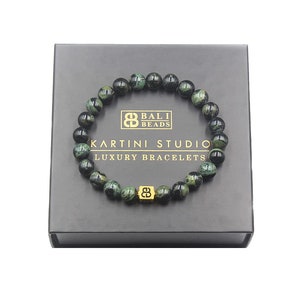 Dark Green Jade Bracelet, Jade Bracelet, Men&#39;s Beaded Bracelet, Mens Bracelet, Bead Bracelet Man, Jade and Gold Bracelet, Jade Bracelet Man