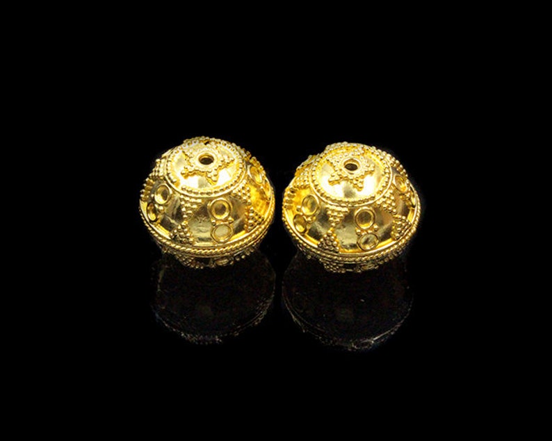 Gold vermeil beads Clearance