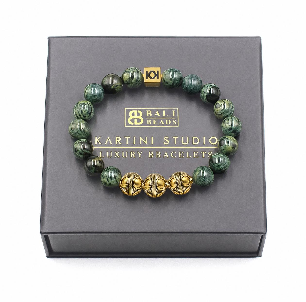 Jade and Gold Bracelet, Men's Bracelet, Bead Bracelet Men, Men's