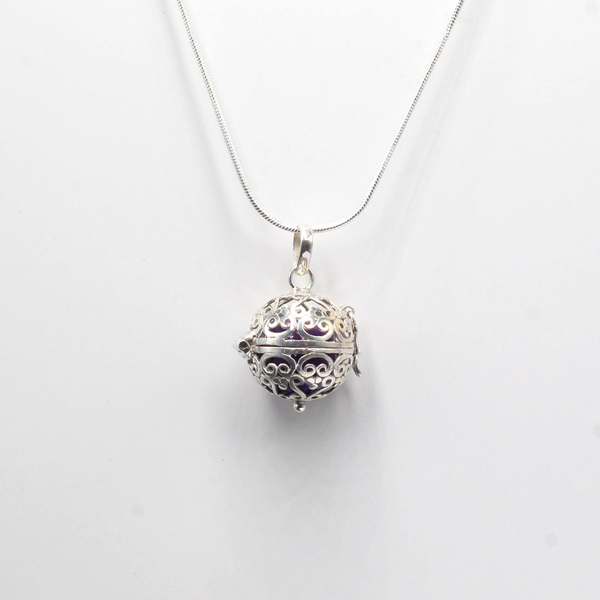Harmony Ball, Sterling Silver Dolphin Chime Pendant, Harmony