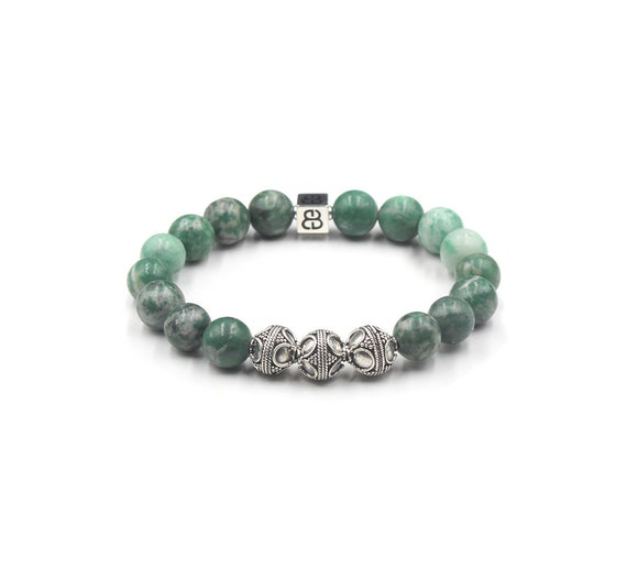 Sterling Silver Jade Beaded Bracelets Sterling Silver Jade Beaded Bracelets