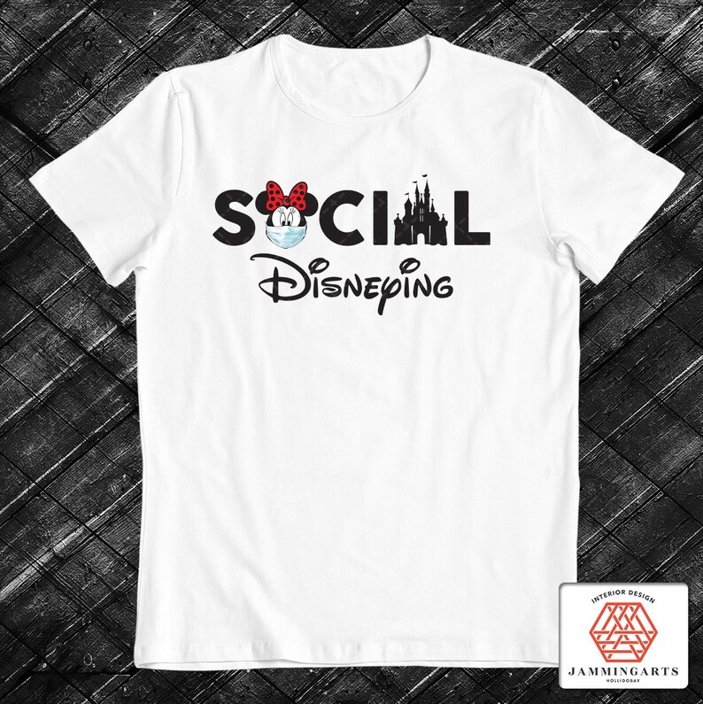 Minnie Mouse Head Quarantine Social Disneying Png Mask Wearing Png for Sublimation Digital Download Social Distancing Disney Gift
