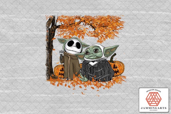 Download Baby Jack Yoda Png Jack Skellington Baby Yoda Star Wars Etsy