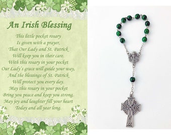 Irish Blessing with Rosary in Your Pocket