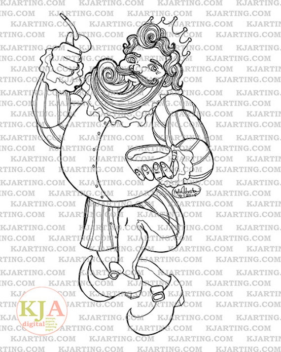 Old King Cole coloring page  Nursery rhymes preschool crafts