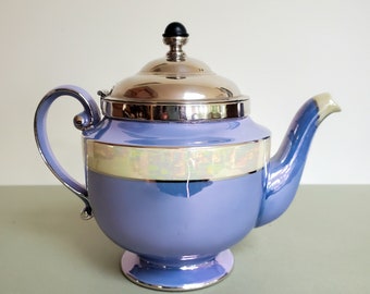 Art Deco Fraunfelter Tea Bobber Teekanne Lusterware