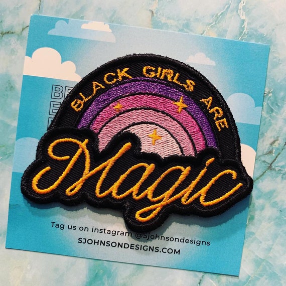 Black Girl Magic - iron on patch | rainbow | black history month | birthday gift | stocking stuffer | BHM Il_570xn