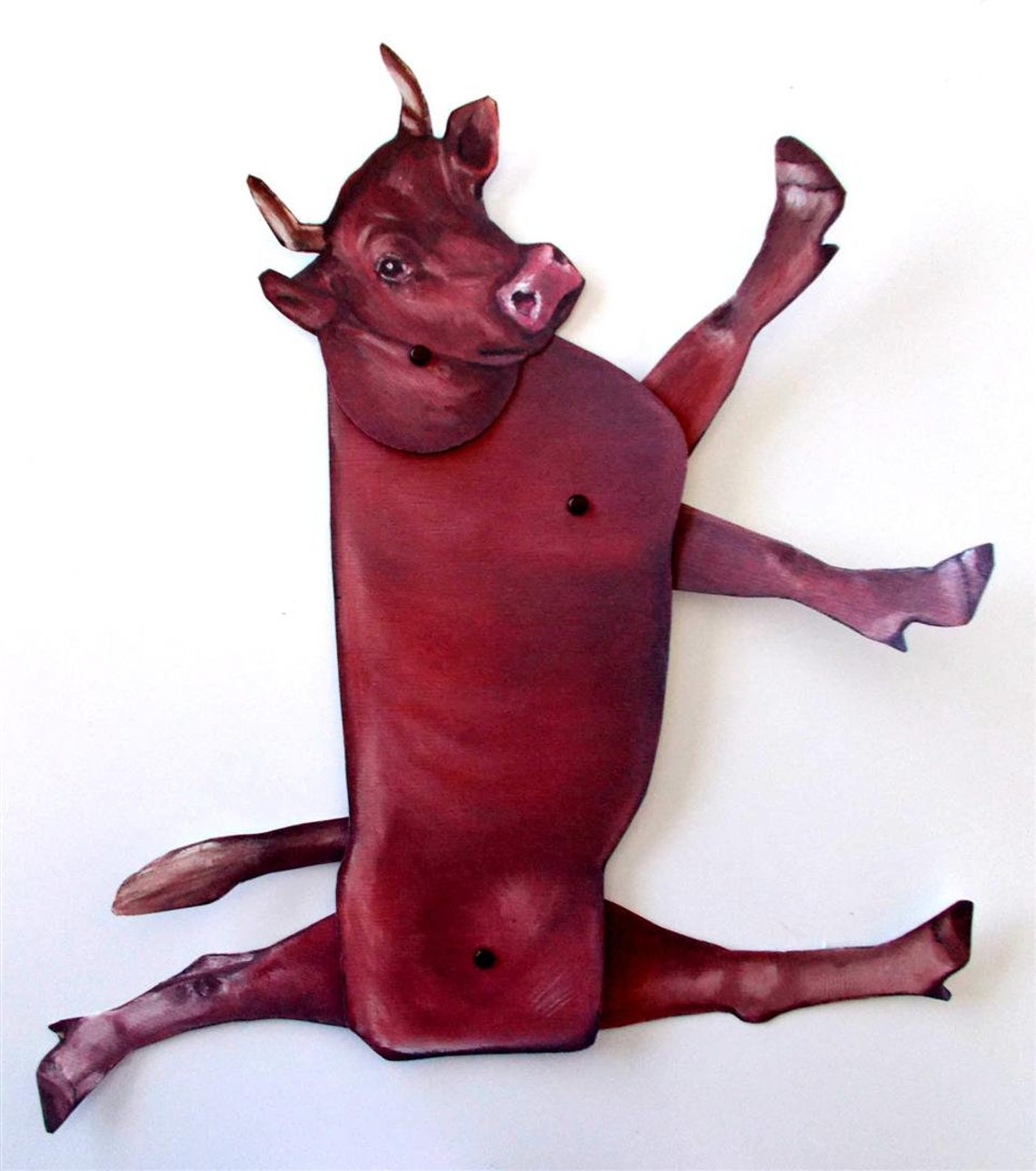 DIY Paper Dolls Cow Jointed Paper Dolls Cow Paper Dolls Etsy