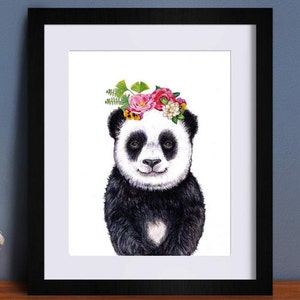 Panda prints, Nursery decor, Girl nursery wall art, Baby animal prints, Nursery wall art, Baby animals, Kids wall art, Printable nursery