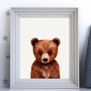 Baby bear prints, Nursery decor, Woodland animals, Baby animal prints, Bear nursery wall art, Baby animals, Kids wall art, Printable nursery