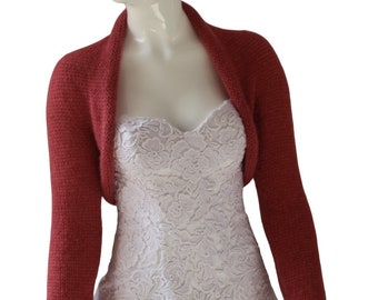 Rasberry roze schouderophalen voor bruiloft, ivoor schouderophalen, bruidsbolero en schouderophalend, bruiloft bolero, trouwjurk bolero, kasjmier schouderophalen, roze bolero