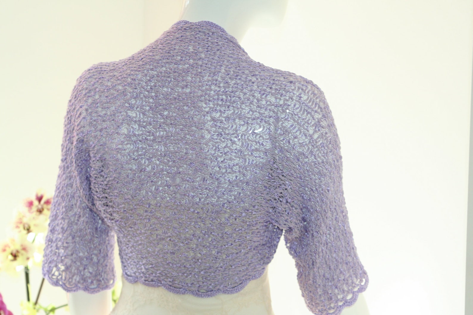 Lilac Shrug Summer Wedding Shrug Lilac Bolero Bolero Etsy