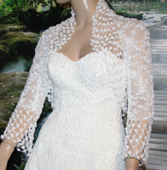 white lace bolero jacket