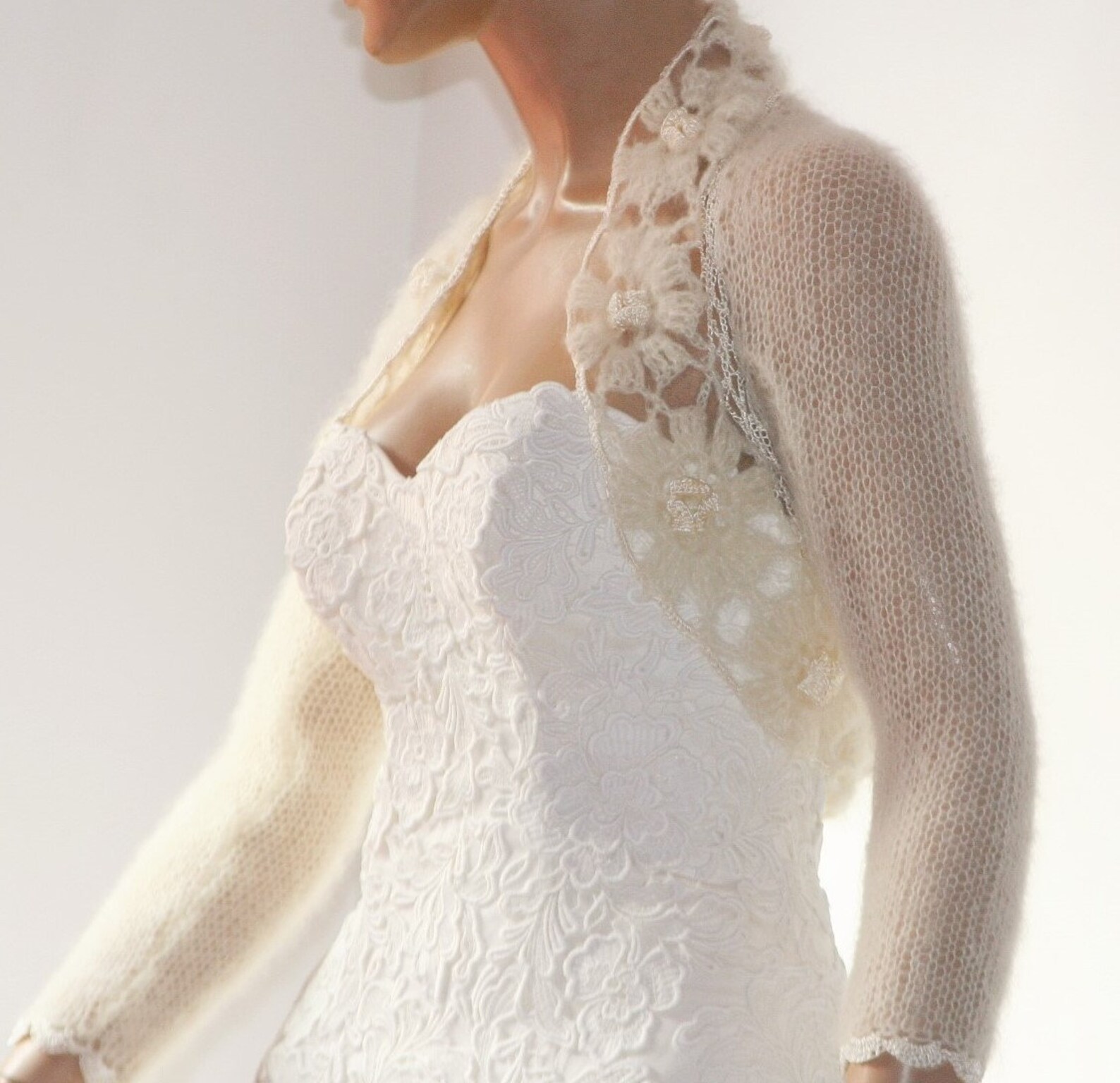Ivory Shrug Ivory Bridal Shrug Bridal Bolero and Shrugs Etsy