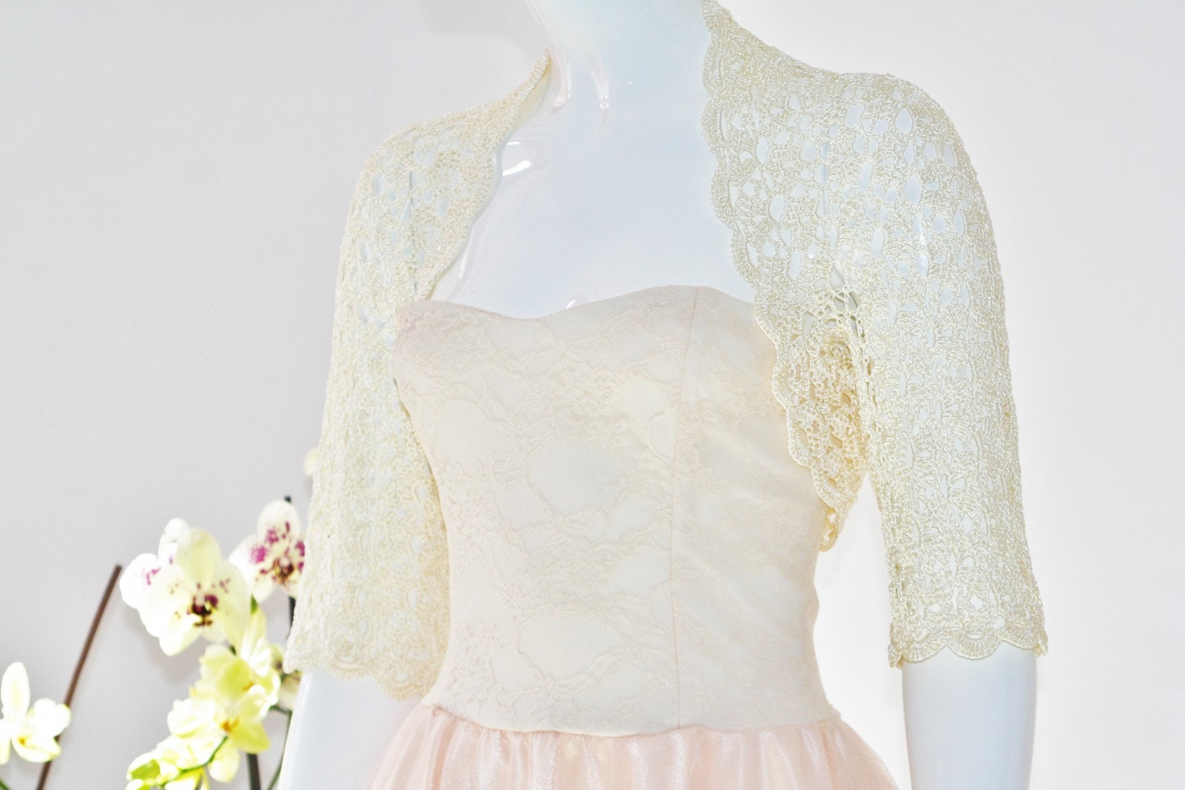 Bridal shrug Wedding dress shrug Ivory shrug for wedding Etsy