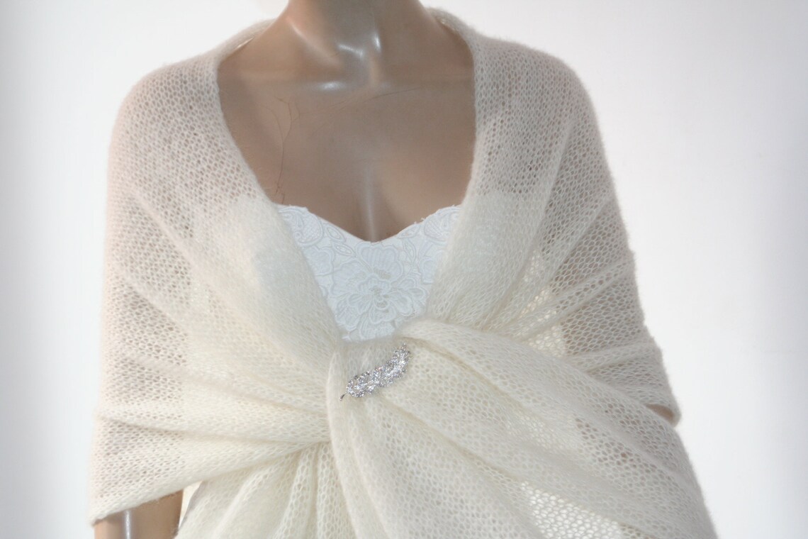 bridal ivory shawl