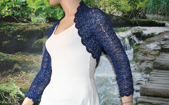 Navy blue shrug for best sale wedding