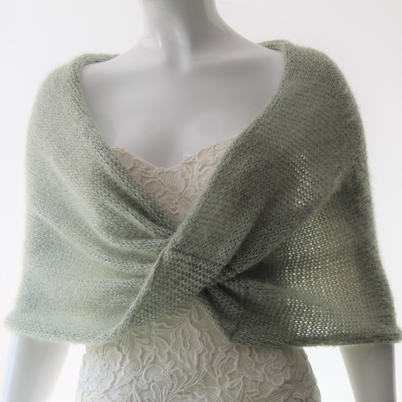 matching shawl for green dress