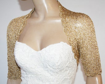 gold bolero jacket