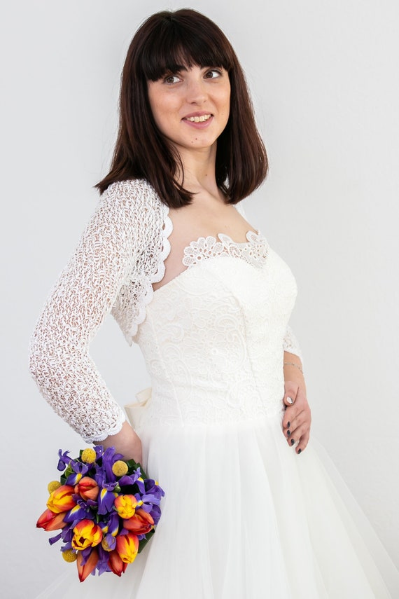 Coprispalle da sposa estivo coprispalle bolero da sposa giacca Bolero coprispalle in pizzo copertura per spalle da sposa damigelle d onore coprono Bolero coprispalle bianco Etsy Italia