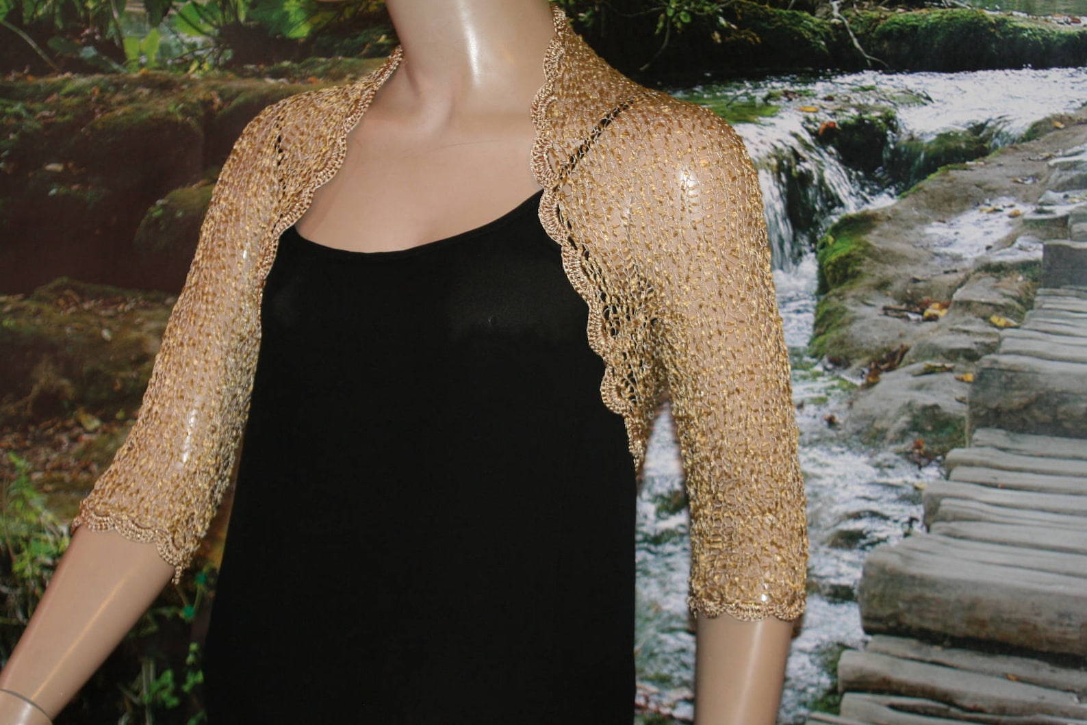 Gold Shrug Wedding Shrug Gold Bolero Bridal Shoulders Etsy