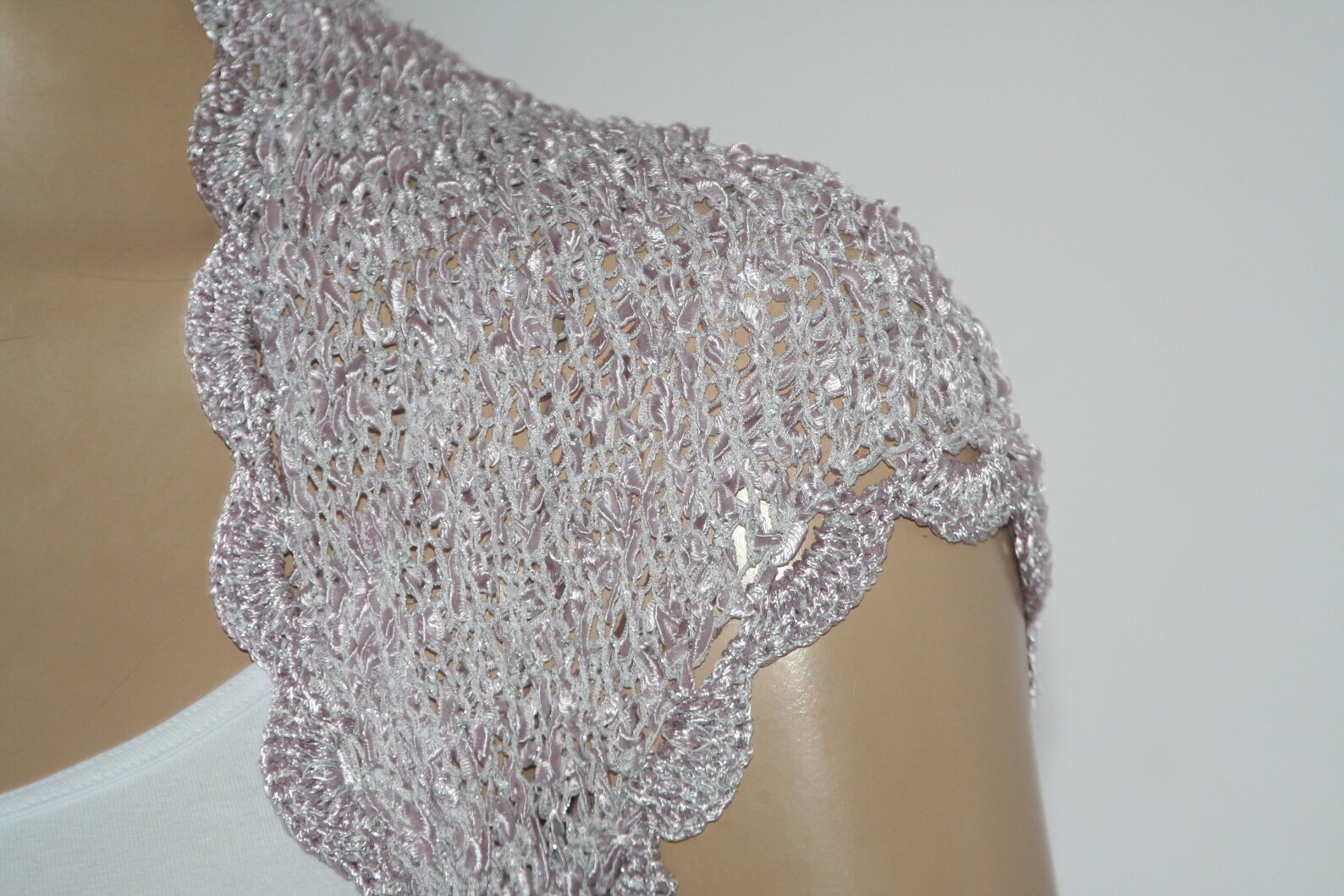 Lilac shrug Wedding shrug Lilac bolero Bridal shoulders Etsy