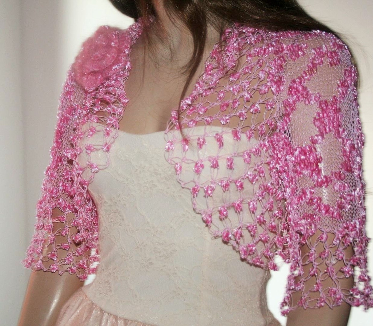 Bridal Shrug Wedding Dress Shrug Pink Shrug for Wedding Etsy