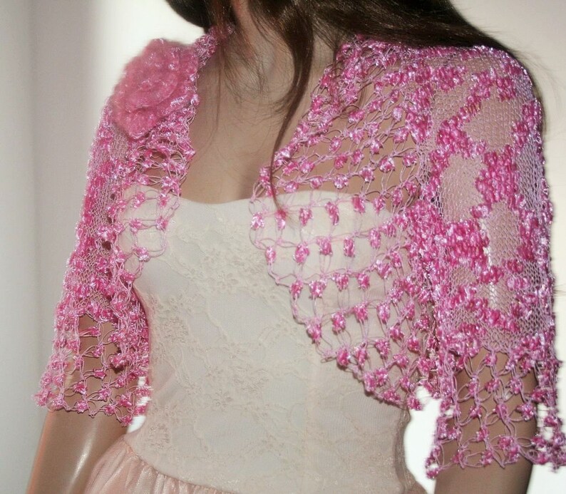 Bridal Shrug Wedding Dress Shrug Pink Shrug for Wedding Etsy