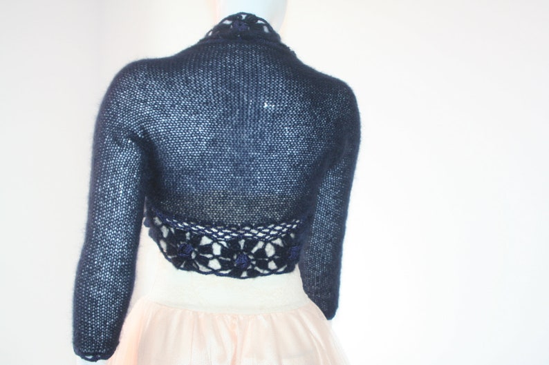 Navy Blue Shrug Navy Blue Shrug for Dresses Navy Blue Shrug Etsy