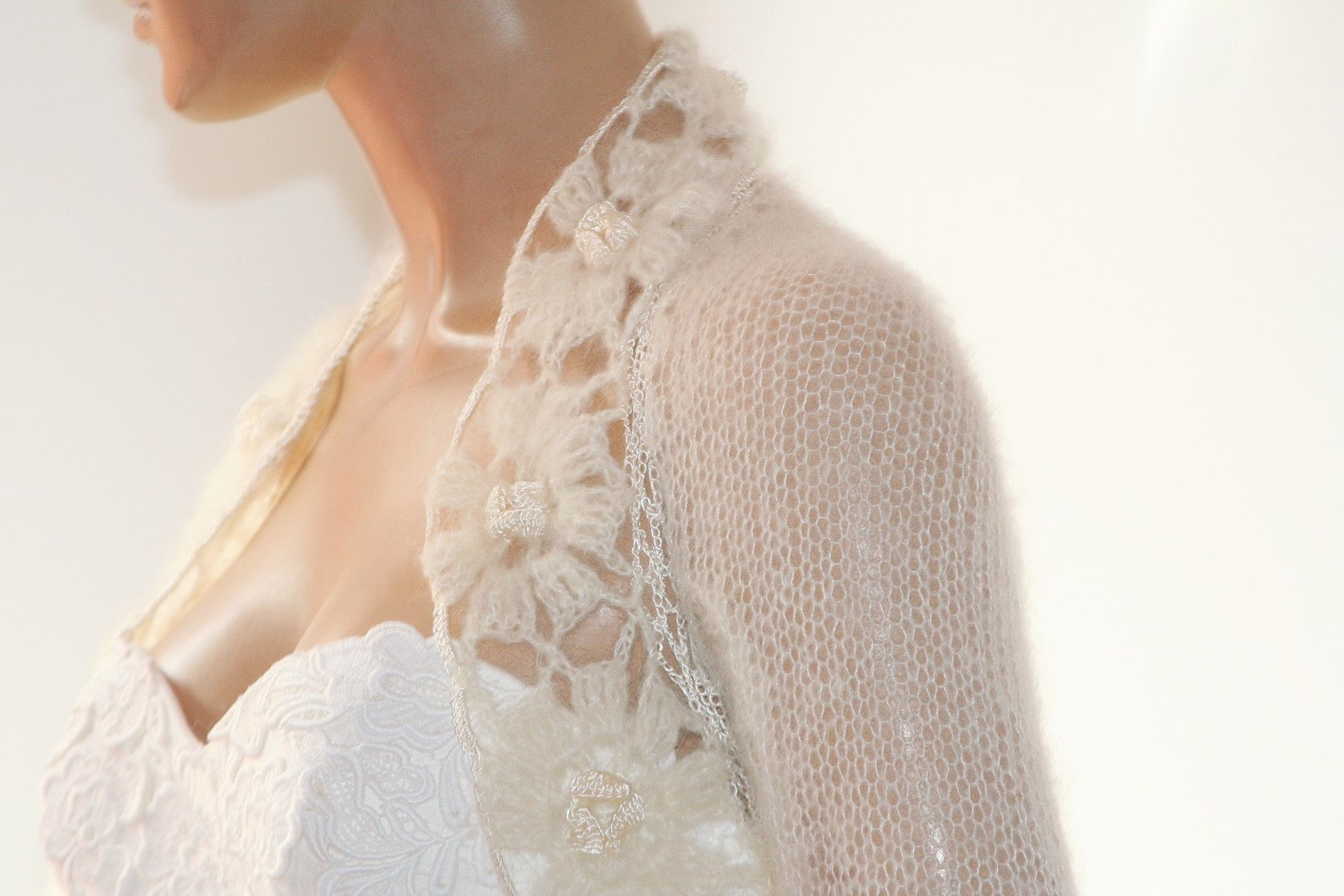 Ivory Shrug Ivory Bridal Shrug Bridal Bolero and Shrugs Etsy