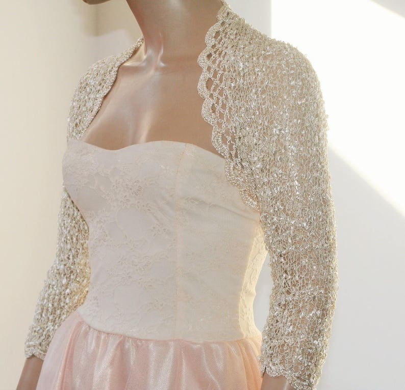 Gold Shrug Wedding Shrug Gold Bolero Bridal Shoulders Etsy