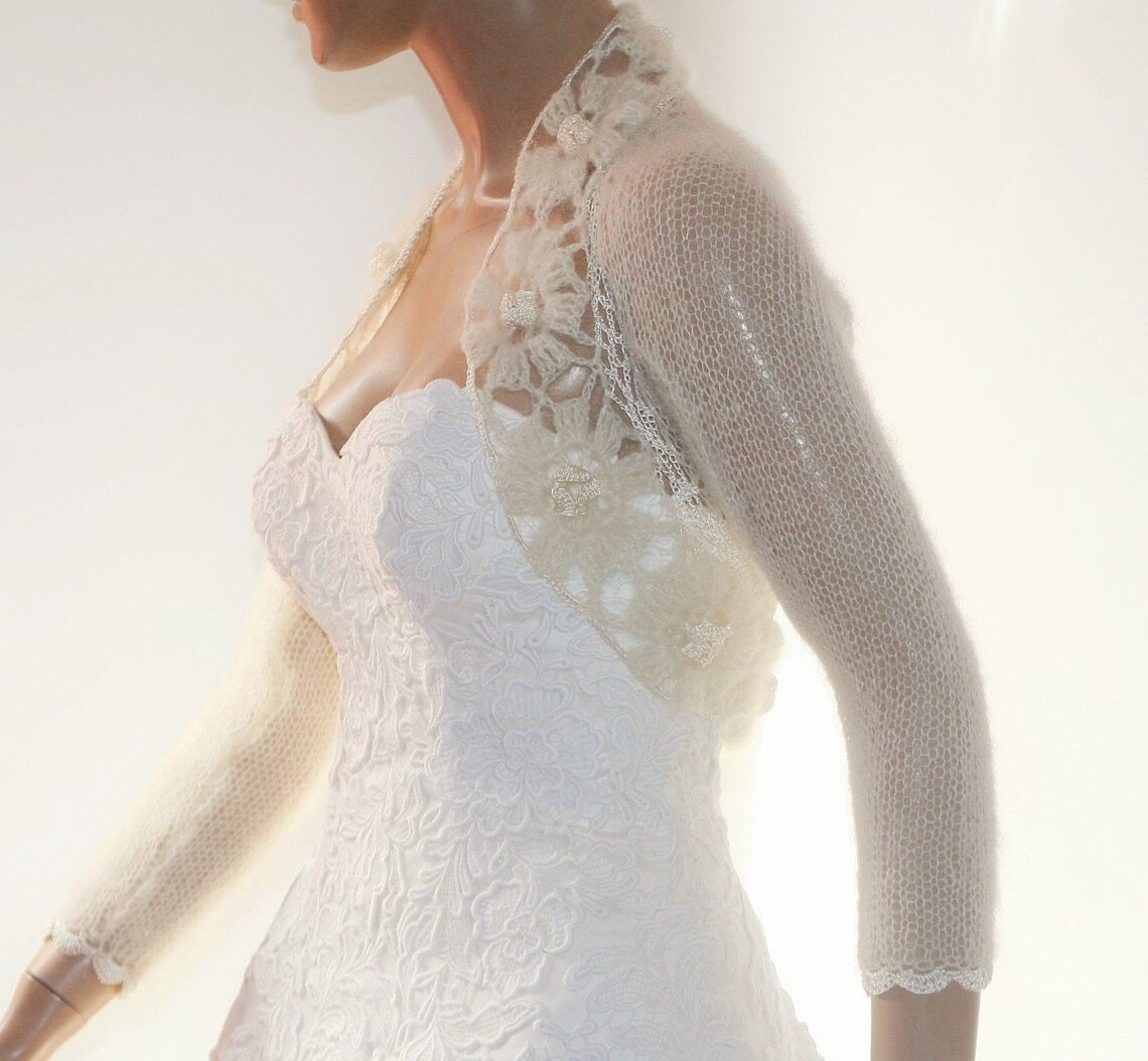 Ivory Shrug Ivory Bridal Shrug Bridal Bolero and Shrugs Etsy