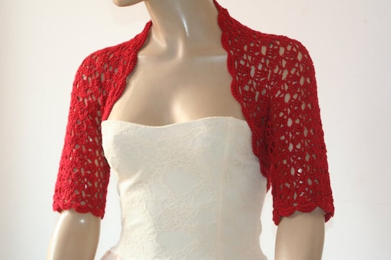 red bolero jacket