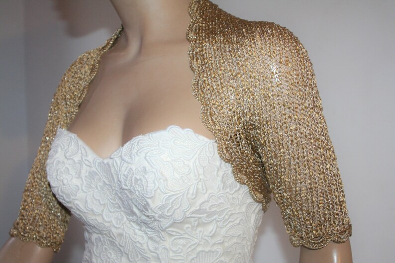 Silver shrug, Wedding shrug, Silver bolero, Bridal shoulders cover, Bridesmaids Cover up Bolero, Silver crochet shrug, Silver knit bolero image 9