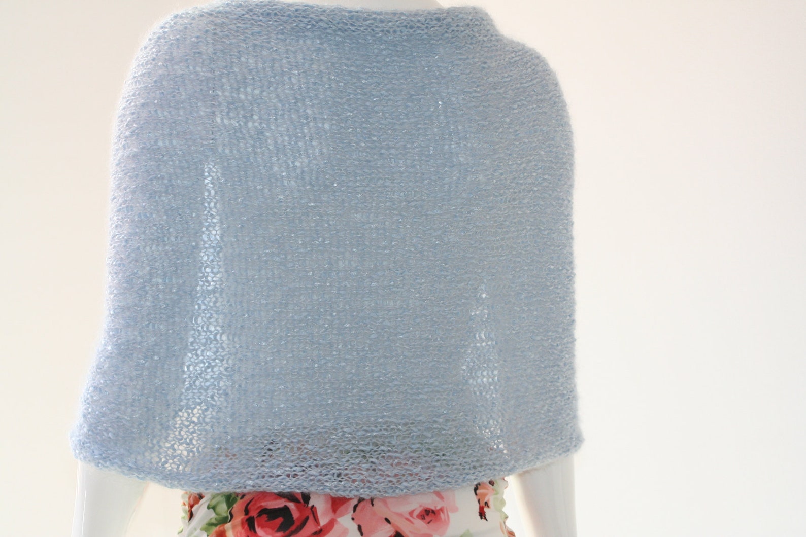 matching shawl for blue dress