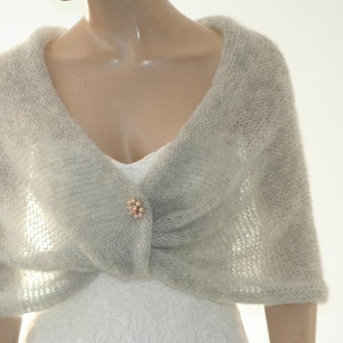 Silver Cape Shawls for Dresses for 