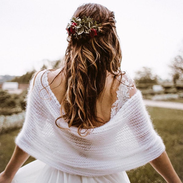 shawl wrapping style for wedding