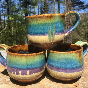 Ceramic Rainbow Mug - Ocean Love (One)