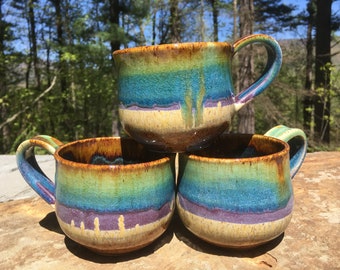 Ceramic Rainbow Mug - Ocean Love (One)