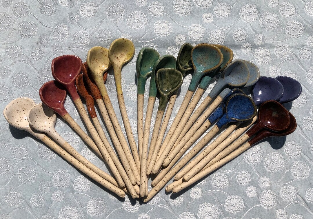 11 Rainbow Pride Ceramic Spoons