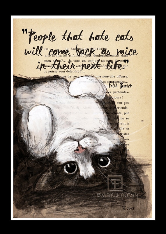 Art Print - People that hate cats......