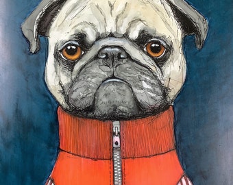 Pug portrait